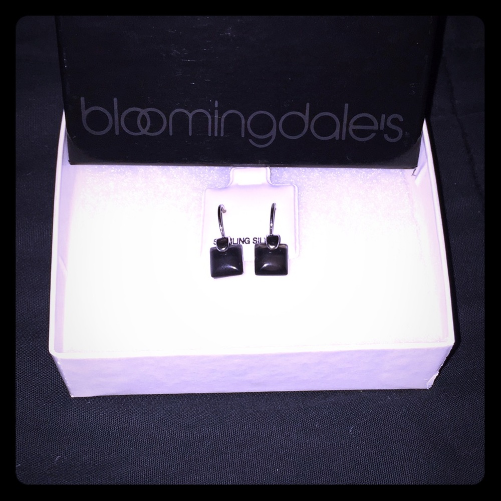 Sterling Silver Onyx Earrings🖤